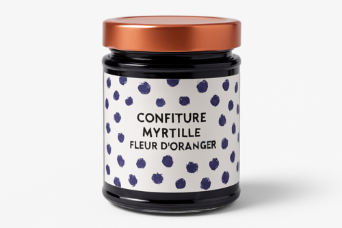 Confiture Myrtille Fleur d'Oranger