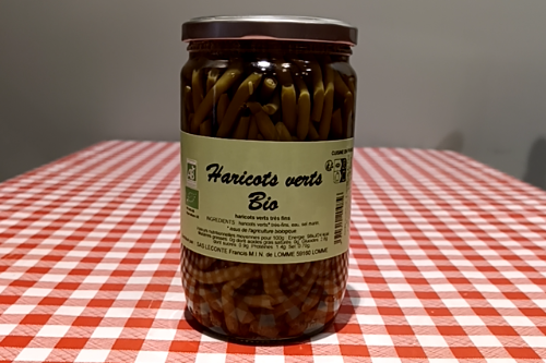 Haricots verts Bio en bocal