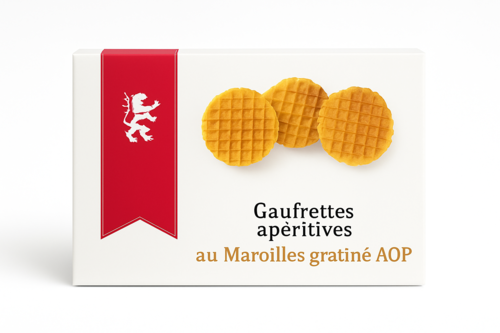 Gaufrettes apéritives au Maroilles gratiné AOP