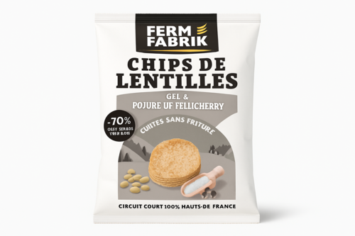 Chips de Lentilles Sel & Poivre de Tellicherry