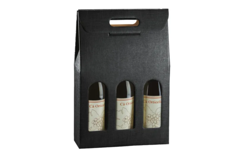 Valisette carton 3 bouteilles
