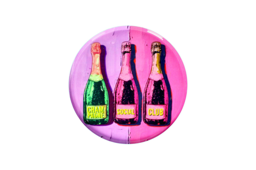 Plateau bouteilles champagne