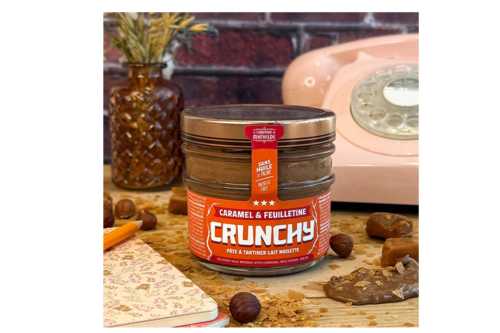 Crunchy Lait Noisette Caramel et Feuilletine - Pâte à Tartiner - 250g