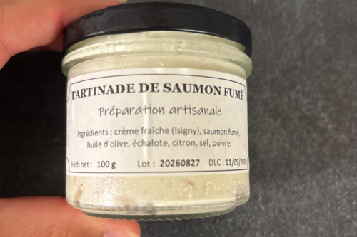 Tartinade saumon fumé
