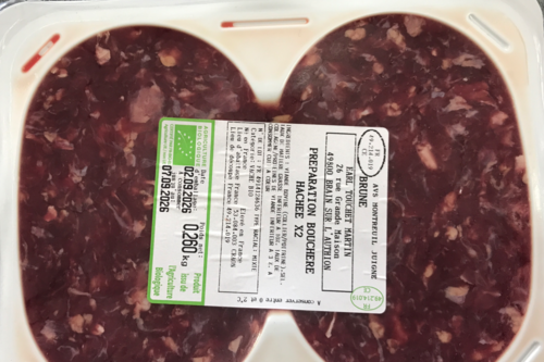 Préparation bouchère hachée x2 BIO